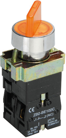 IEK BSW90-BK-2-K05 Переключатель LAY5-BK2565 2 положения желтый ИЭК