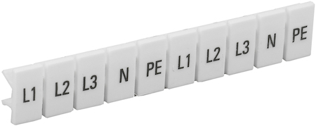 YZN11M-004-K00-A Маркеры для КПИ-4мм2 с символами "L1, L2, L3, N, PE" IEK