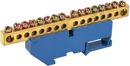 IEK YNN10-812-16D-K07 Шина N "ноль" на DIN-изол ШНИ-8х12-16-Д-С ИЭК