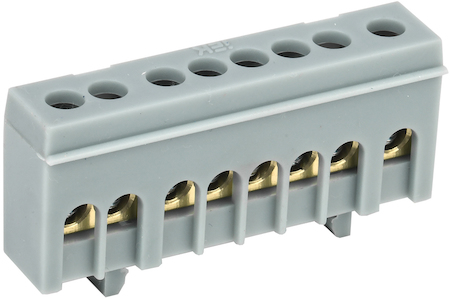 IEK YNN10-69-8KD-K02 Шина L "фаза" в корп изол на DIN-рейку ШНИ-6х9-8-К-Ср ИЭК