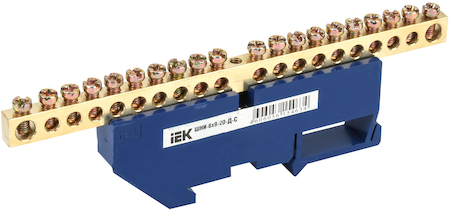 IEK YNN10-69-20D-K07 Шина N "ноль" на DIN-изол ШНИ-6х9-20-Д-С ИЭК