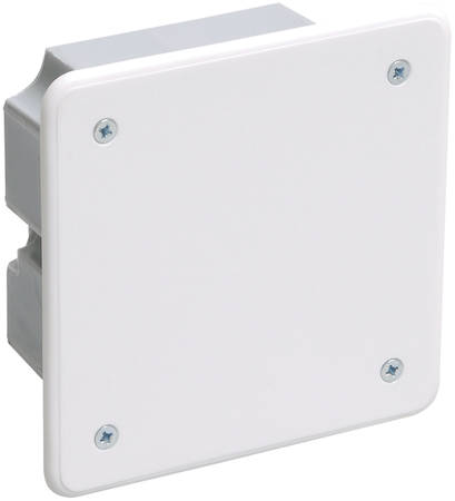 IEK UKT11-092-092-040 Коробка КМ41001 распаячная для твердых стен 92x92x45 (с саморезами, с крышкой)