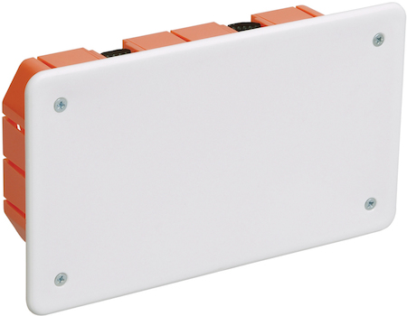 IEK UKG11-172-096-045-P Коробка КМ41026 распаячная 172х96x45мм для полых стен (с саморезами, пластиковые лапки, с крышкой )