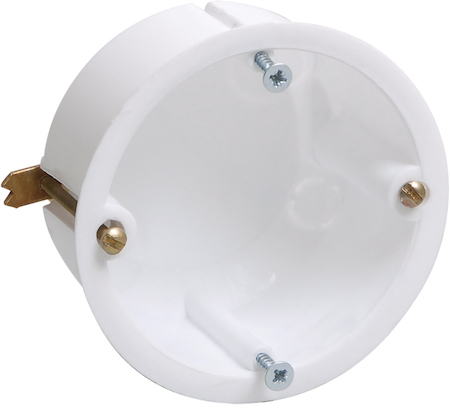 IEK UKG10-065-040-000-M Коробка КМ40021 установочная d65х40мм для полых стен (с саморезами и мет. лапками)