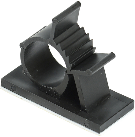 UHP40-D15-K02 Клипса самоклеящаяся КС-15 черная (24шт) IEK
