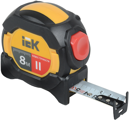 TIR10-3-008 Рулетка измерительная Professional 8м IEK