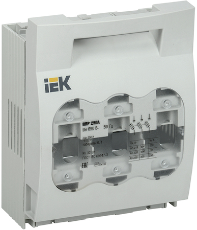 Фото IEK SRP-20-3-250 Выключатель-разъединитель-предохранитель 250А ИЭК
