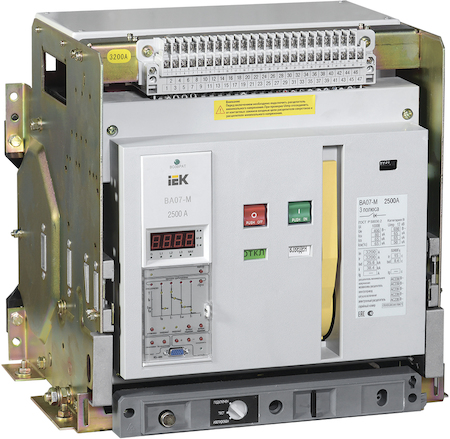 SAB-3200-KRV-3P-2500A-80 Выкл. авт. ВА07-М комб. расц. выдвиж. 3Р 2500А Icu=80кА IEK