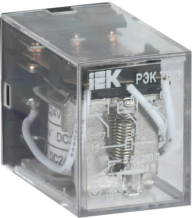 IEK RRP20-3-05-024D Реле РЭК78/3(MY3)  5А  24В DC ИЭК