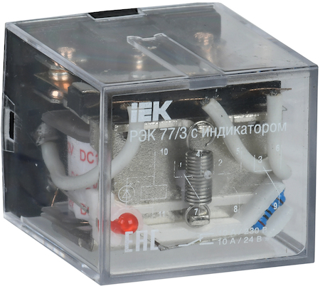 IEK RRP10-3-10-012D-LED Реле РЭК77/3(LY3) с индикацией 10А 12В DC ИЭК