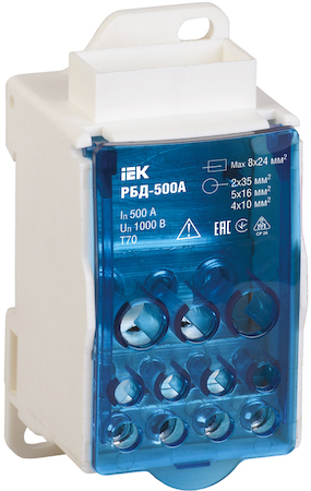 IEK RBD-500 Распределительный блок на DIN-рейку РБД-500А