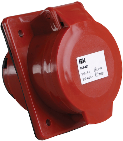 IEK PSR42-032-5 Розетка 425 скрытая 3Р+Е+N 32А 380В IP44 ИЭК