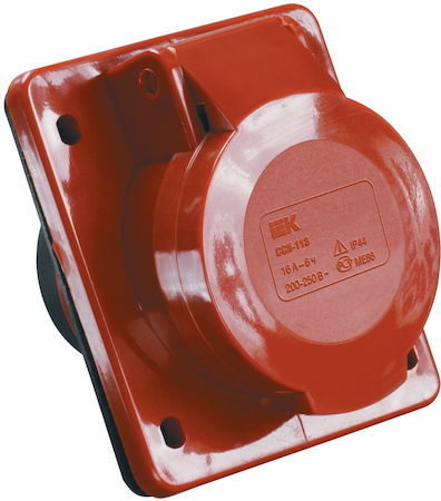 IEK PSR42-016-4 Розетка 414 скрытая 3Р+Е 16А 380В IP44 ИЭК