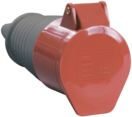 IEK PSR22-032-4 Розетка 224 переносная 3Р+РЕ 32А 380В IP44 ИЭК