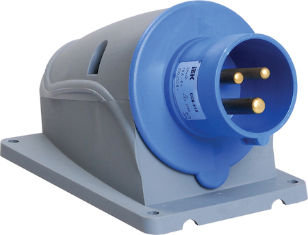 IEK PSN51-016-3 Вилка стационарная ССИ-513 16А-6ч/200-250В 2Р+РЕ IP44 MAGNUM ИЭК