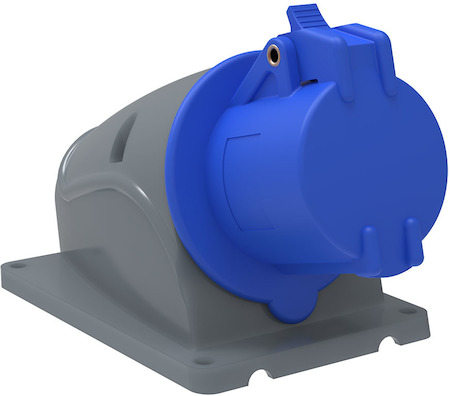 IEK PSN11-016-3 Розетка стационарная ССИ-113 16А-6ч/200-250В 2Р+РЕ IP44 MAGNUM ИЭК