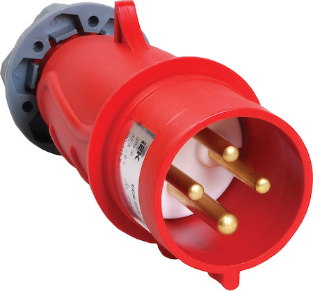 IEK PSN02-032-4 Вилка переносная ССИ-024 32А-6ч/380-415В 3Р+РЕ IP44 MAGNUM ИЭК