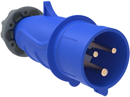 IEK PSN01-016-3 Вилка переносная ССИ-013 16А-6ч/200-250В 2Р+РЕ IP44 MAGNUM ИЭК