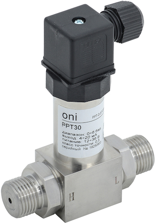 IEK PPT-D-ST-006-4-20-2-2 Преобр. давл. PPT30 0,5% 0-6Бар 4-20мА G1/2 DIN43650 ONI