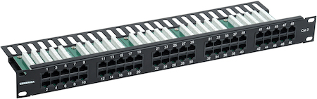 IEK PP50-1UC03U-K05-G Патч-панель телефонная 1U кат. 3 RJ45 50 порт. (Krone) GENERICA