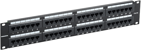 IEK PP48-2UC5EU-K05-G Патч-панель 2U кат. 5Е UTP 48 портов (Krone) GENERICA