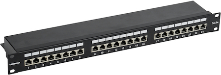 IEK PP24-1UC5EF-K05-G Патч-панель 1U кат. 5Е FTP 24 порта (Krone) GENERICA