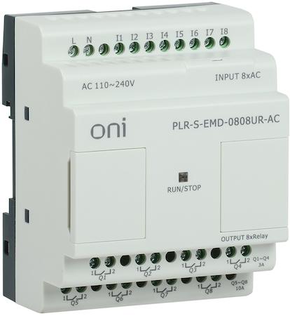 IEK PLR-S-EMD-0808UR-AC Логическое реле PLR-S. Расширение 8DI/8DO (R) 220В AC ONI