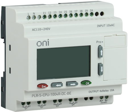 IEK PLR-S-CPU-1004R-DC-BE Логическое реле PLR-S. CPU1004(R) 24В DC с экраном ONI