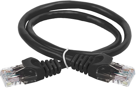 Фото ITK Коммутационный шнур (патч-корд) кат.6 UTP PVC 5м черный
