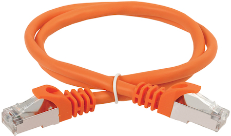 IEK PC07-C5EFL-05M ITK Коммутационный шнур кат. 5Е FTP LSZH 0,5м оранжевый