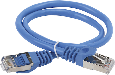 IEK PC03-C5EFL-15M ITK Коммутационный шнур кат. 5Е FTP LSZH 15м синий
