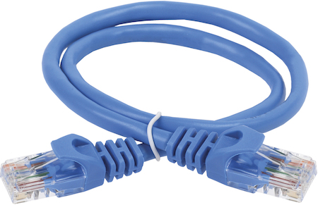 IEK PC03-C5EU-3M ITK Коммутационный шнур (патч-корд), кат.5Е UTP, 3м, синий