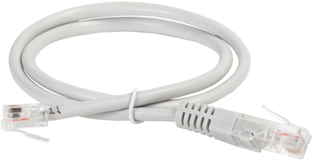 IEK PC01-4512-05M ITK Коммутац. шнур (патч-корд), RJ45-RJ12, 0,5м, серый