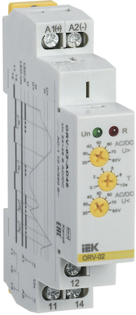ORV-02-AD48 Реле повыш.напряжения ORV. 1ф 24-48 В AC/DC IEK