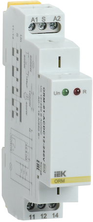 ORM-01-ACDC12-240V Импульсное реле ORM. 1 конт. 12-240 В AC/DC IEK