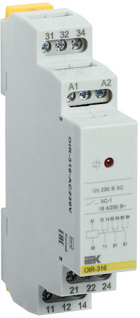 OIR-316-AC230V Промежут. реле.OIR 3 конт (16А). 230 В AC IEK