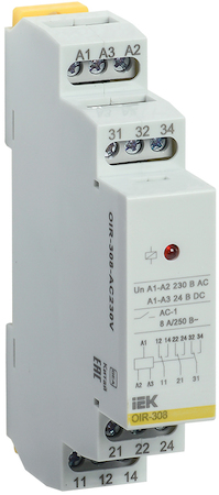 OIR-308-AC230V Промежут. реле.OIR 3 конт (8А). 230 В AC IEK