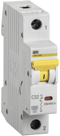 IEK MVA41-1-032-C Авт.выкл. ВА 47-60 1Р 32А 6 кА  х-ка С ИЭК