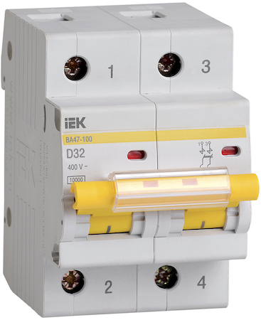 IEK MVA40-2-032-D Авт. выкл.ВА47-100 2Р 32А 10кА х-ка D ИЭК