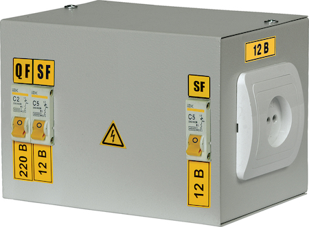 IEK MTT13-036-0250 Ящик с понижающим трансформатором ЯТП-0,25 220/36-3 36 УХЛ4 IP30