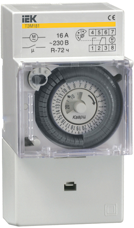 IEK MTA20-16 Таймер ТЭМ181 аналоговый 16А 230В на DIN-рейку ИЭК