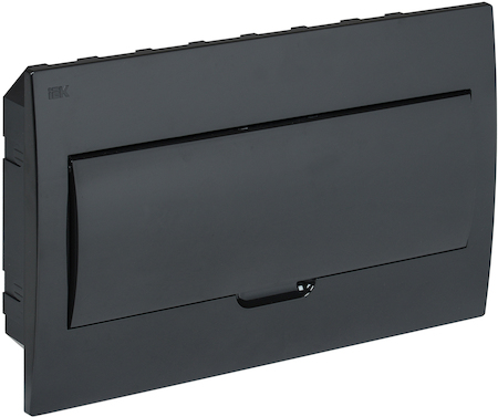 MKP13-V-18-41-K02 Корпус модульный пл. встр. ЩРВ-П-18 черный черн. дв IP41 IEK