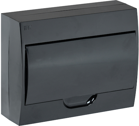 MKP13-N-12-41-K02 Корпус модульный пл. нав. ЩРН-П-12 черный черн. дв. IP41 IEK