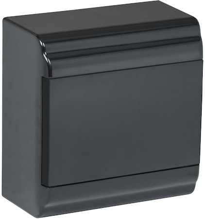 MKP13-N-01-06-41-K02 Корпус модульный пл. нав. ЩРН-П-6 PRIME черный IP41 IEK