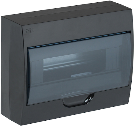 MKP12-N-12-41-K02 Корпус модульный пл. нав. ЩРН-П-12 черный IP41 IEK