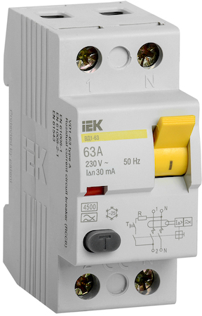 IEK MDV10-2-063-030 УЗО ВД1-63 2Р 63А 30мА ИЭК