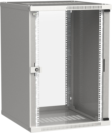 IEK LWE3-18U67-GF ITK Шкаф LINEA WE 18U 600x650мм дверь стекло серый
