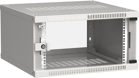 IEK LWE3-06U66-GF ITK Шкаф LINEA WE 6U 600x600мм дверь стекло серый