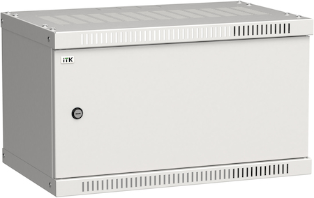 IEK LWE3-06U53-MF ITK Шкаф LINEA WE 6U 550x350мм дверь металл серый