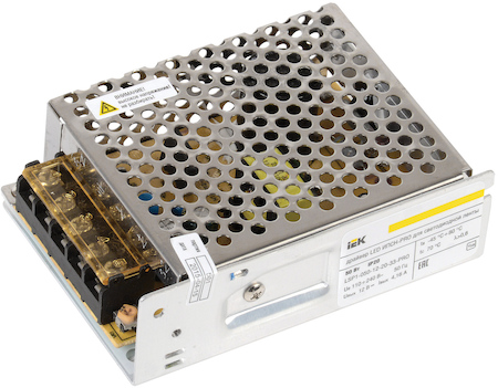 LSP1-050-12-20-33-PRO Драйвер LED ИПСН-PRO 50Вт 12 В блок - клеммы  IP20 IEK